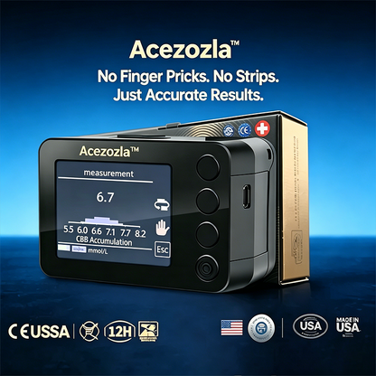 Acezozla™ Pain-Free Non-Invasive Glucose Monitor – 99.9% Accuracy + FREE Gift 🎁 TGA Approved